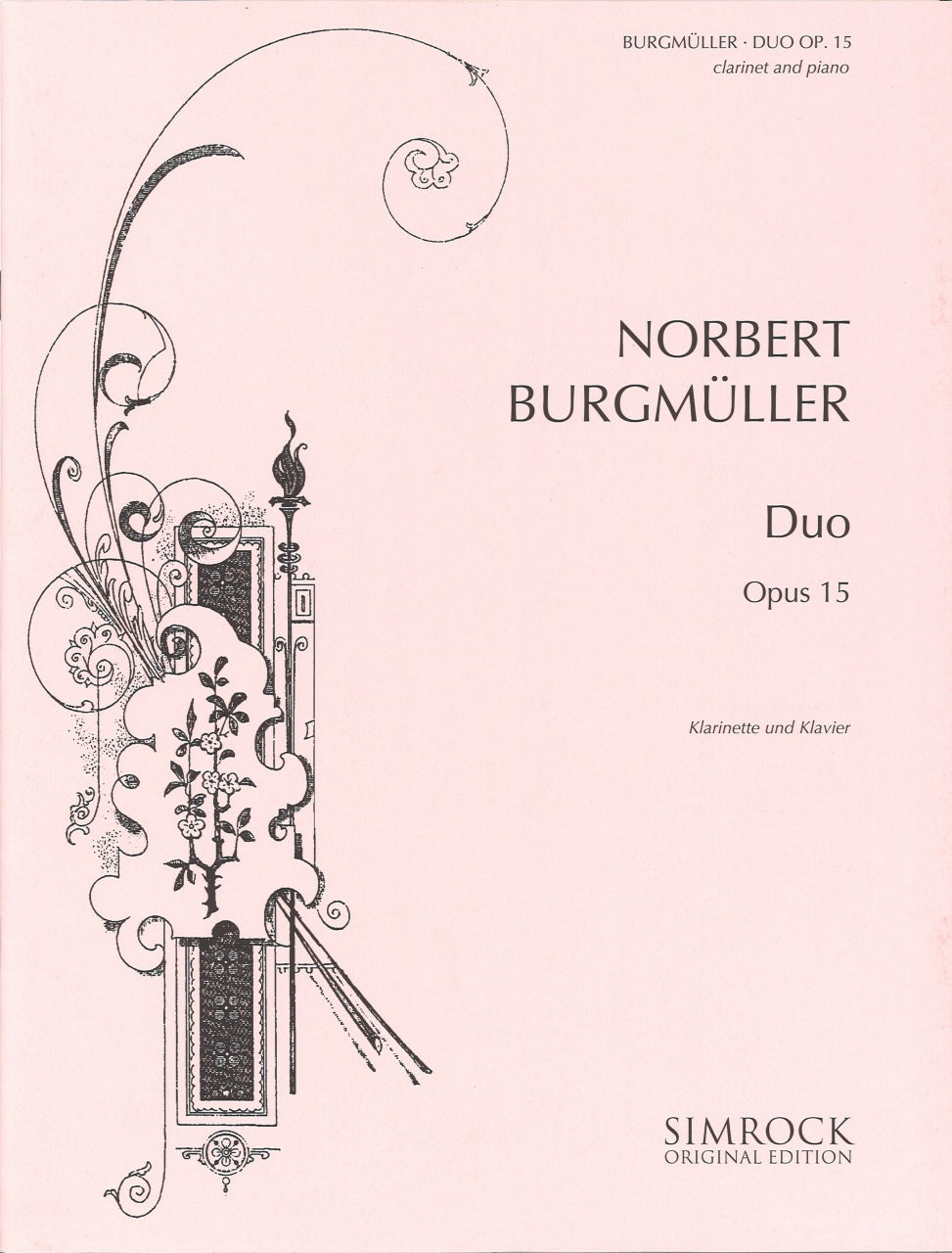 Burgmuller, Duo op. 15 in Eb (Cl,Pf) (Simrock)