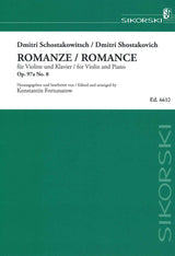 Shostakovich, Romanze op. 97a/8 (Sikorski)