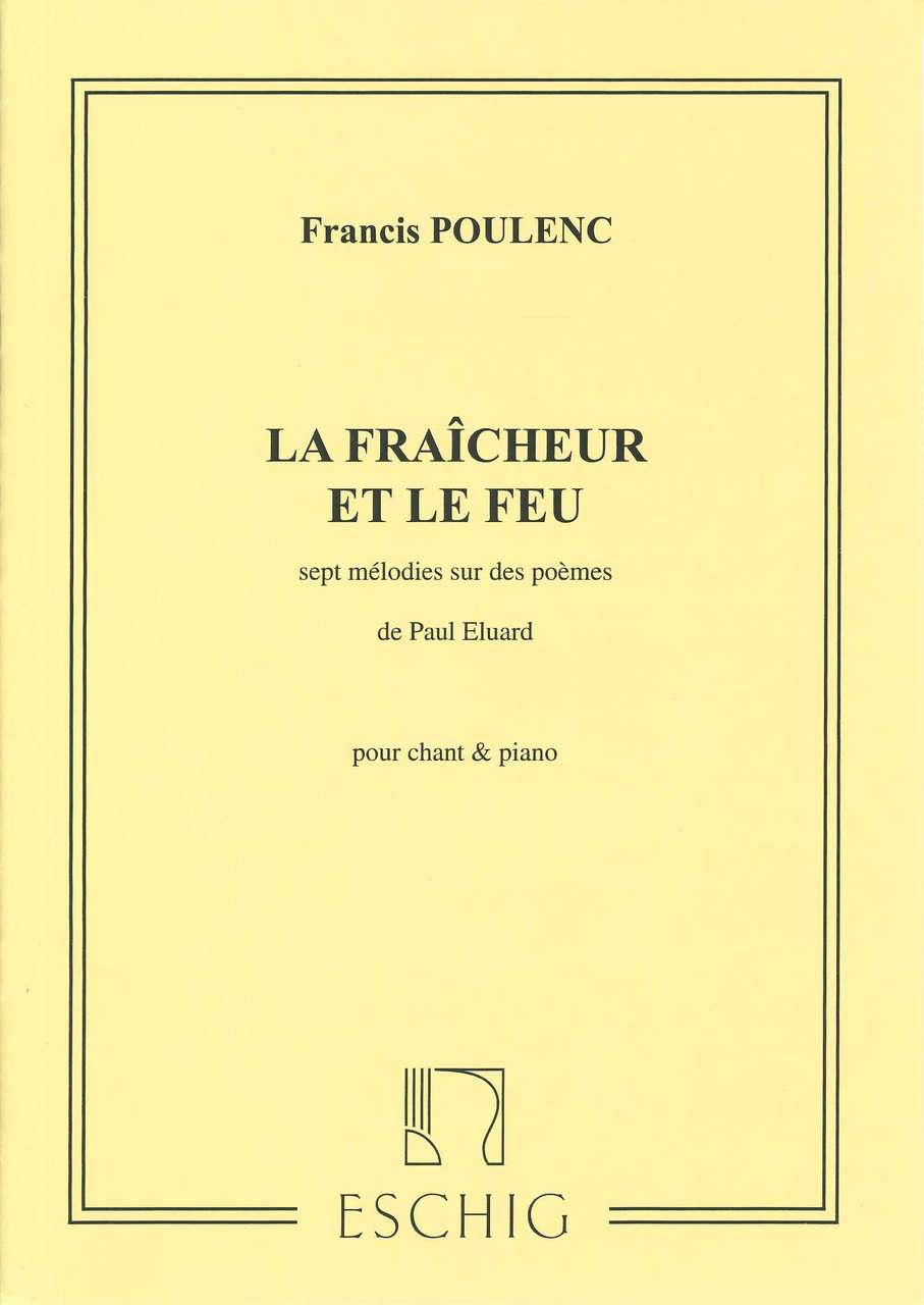 Poulenc, Fraicheur et le feu (1950) (Eschig)