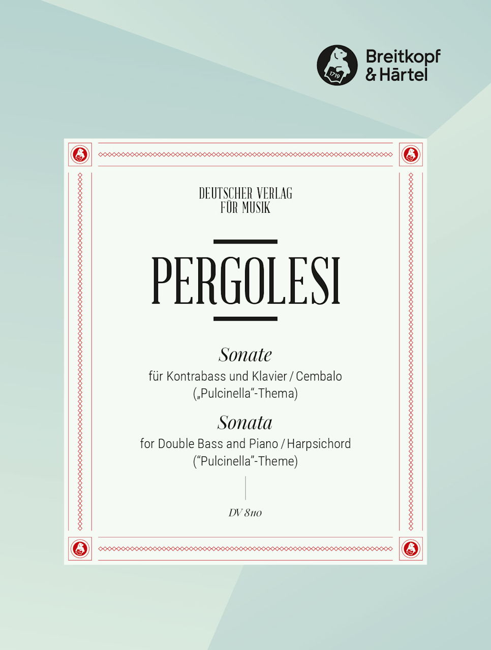 Pergolesi, Sonate ('Pulcinella'-Thema) (Deutscher Verlag fur Musik)