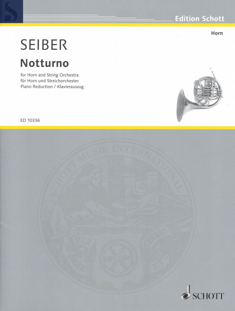 Seiber, Notturno (Hn,Pf) (Schott)