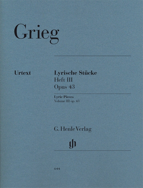 Grieg, Lyrische Stucke 3, op. 43 (Henle)