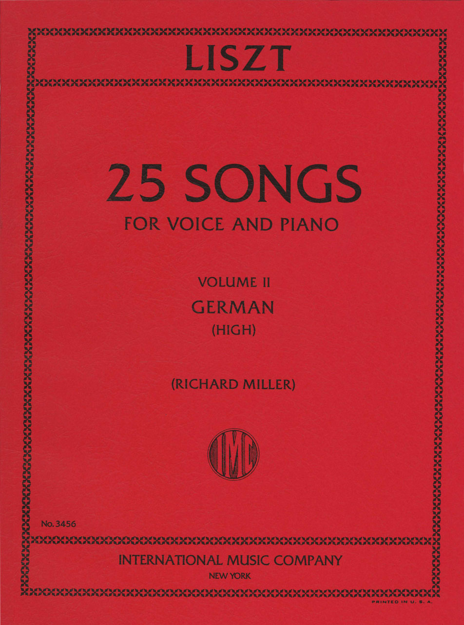 Liszt, 25 Songs, 2 [G] (High) (IMC)