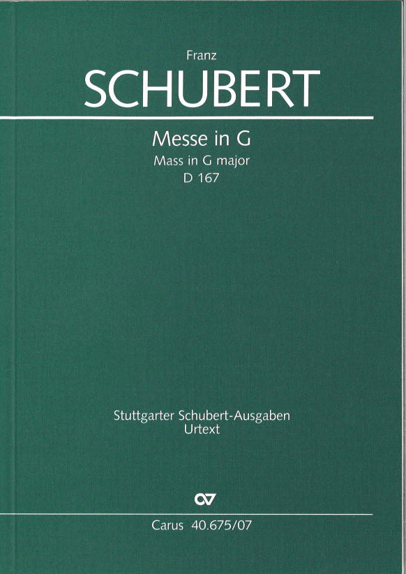 Schubert, Missa No. 2 in G D 167 (Carus)
