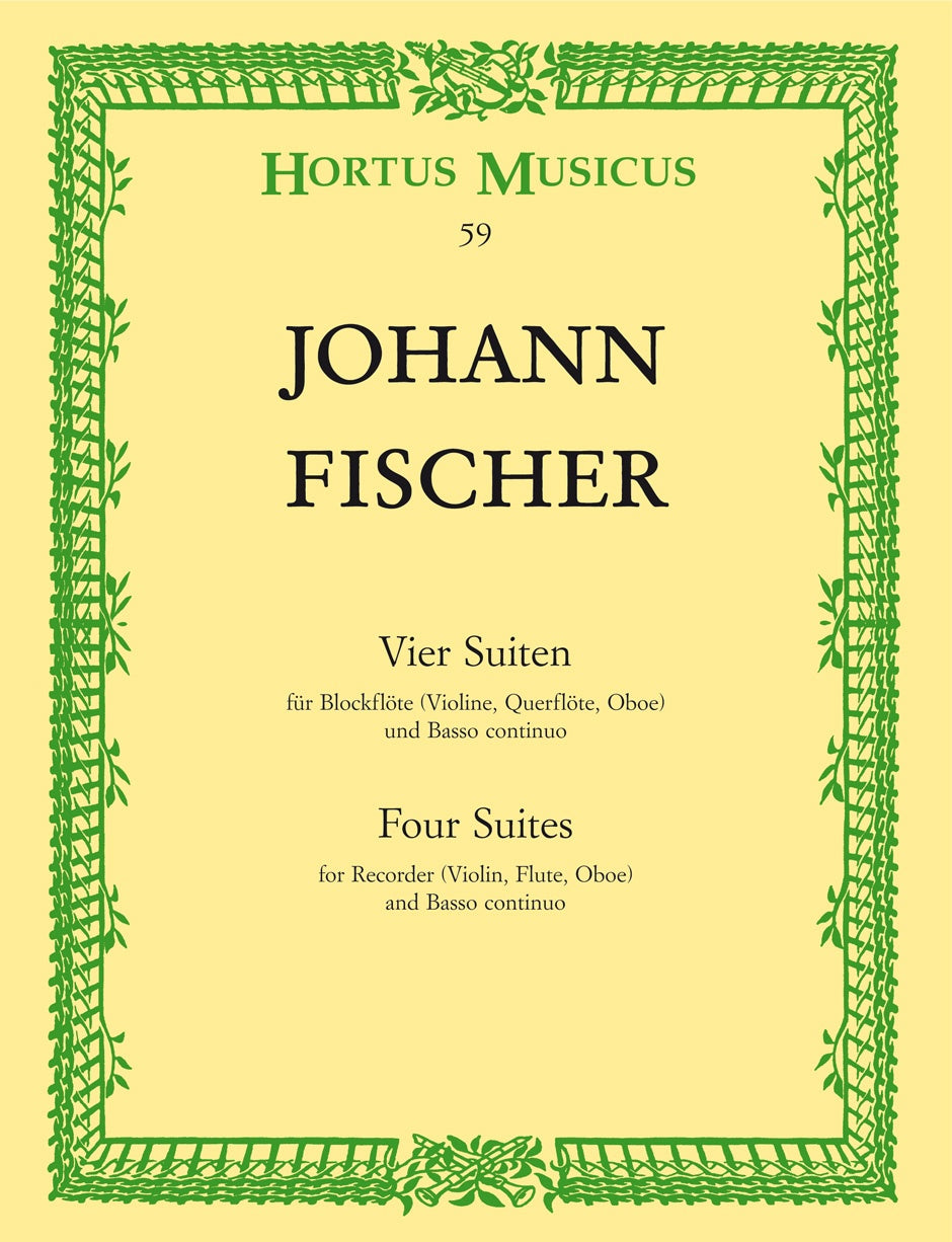 Fischer, 4 Suiten (g/F/D/B) (AltRec,Bc) (Barenreiter)