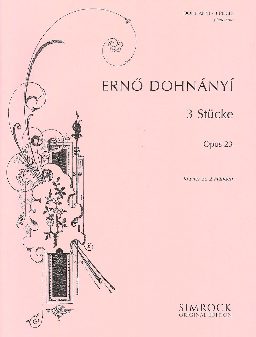 Dohnanyi, 3 Pieces op. 23 (Simrock)