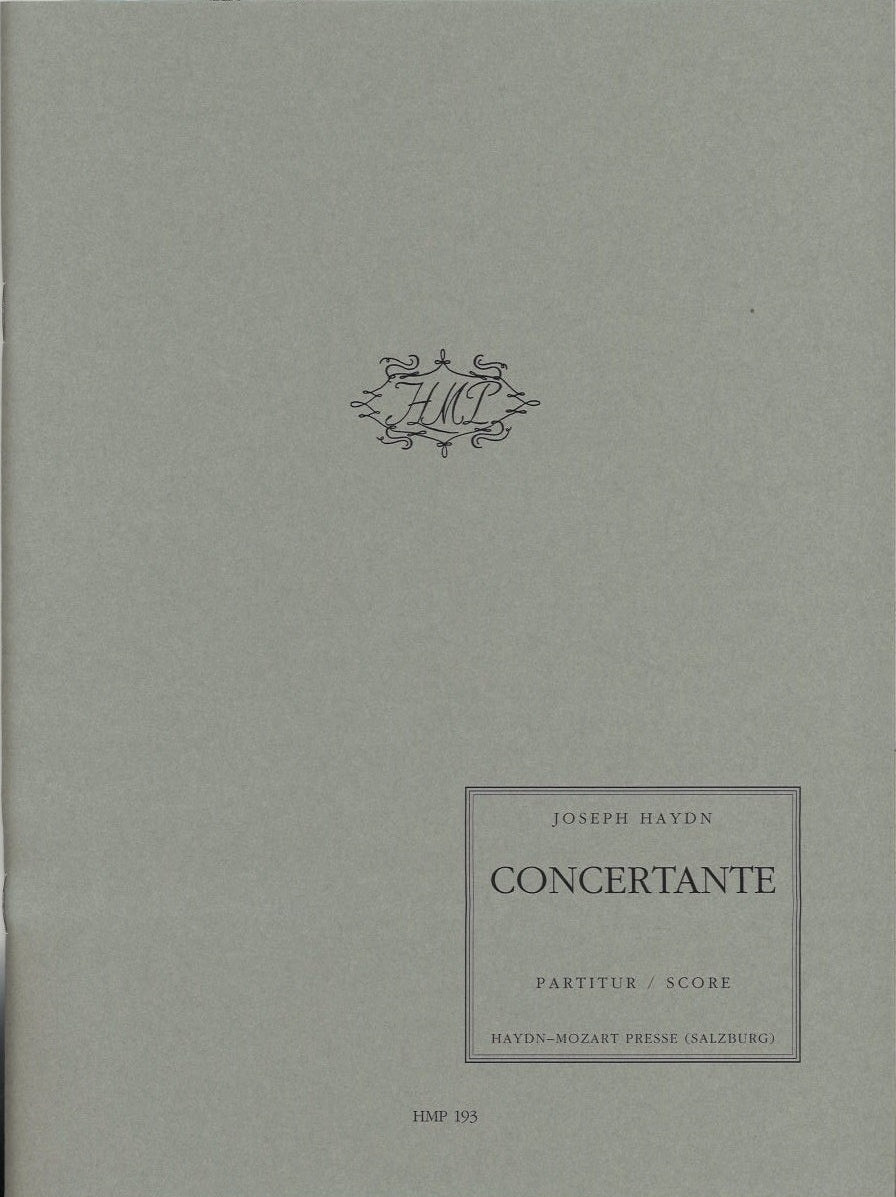 Haydn, Sinfonia concertante (Full Score) (Haydn-Mozart-Presse)