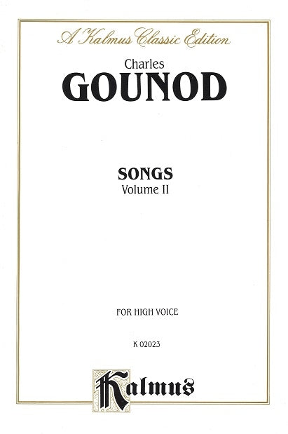 Gounod, Songs 2 (High) (CPP/Belwin)
