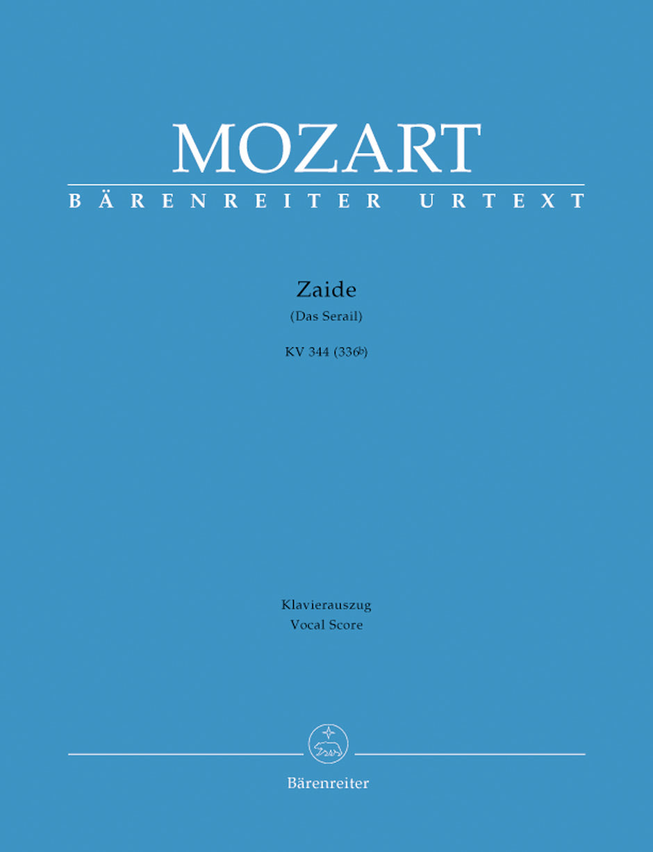 Mozart, KV 344(336b) Zaide [G] (Barenreiter)