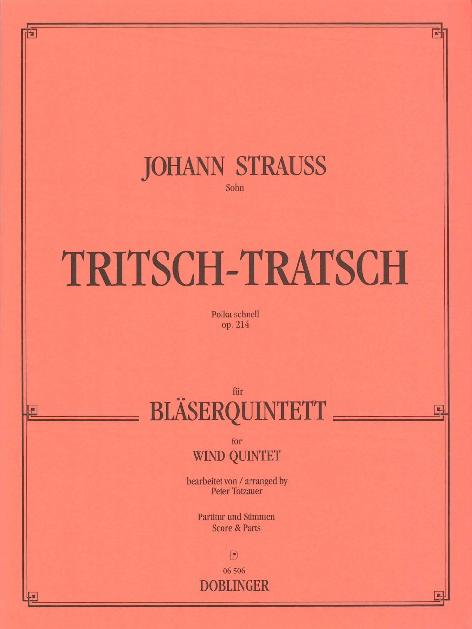 Strauss,J., Tritsch-Tratsch (Quintet) (Doblinger)
