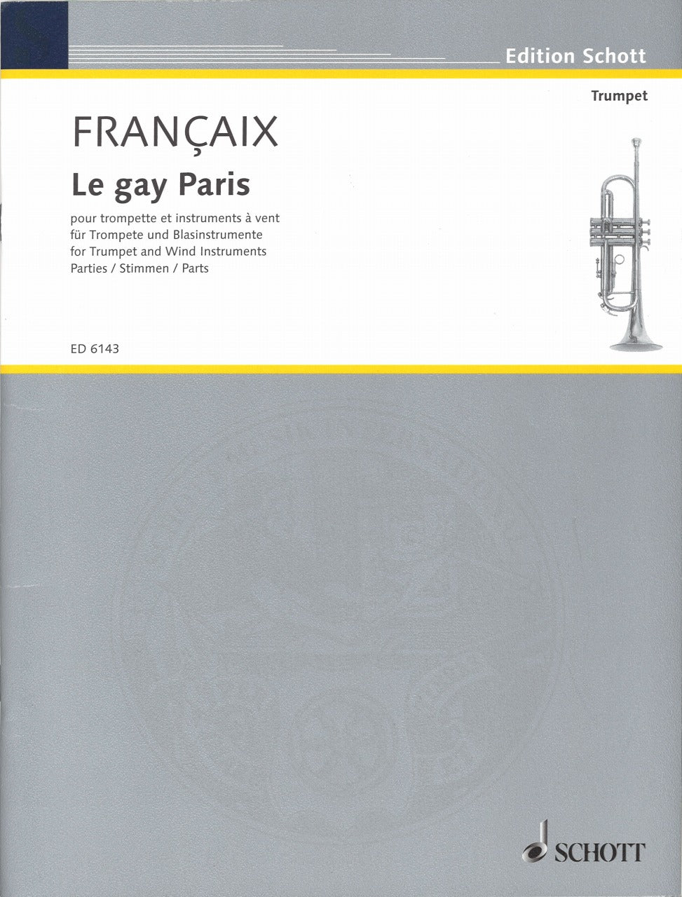 Francaix, Gay Paris (Trp,9Winds) (Schott)