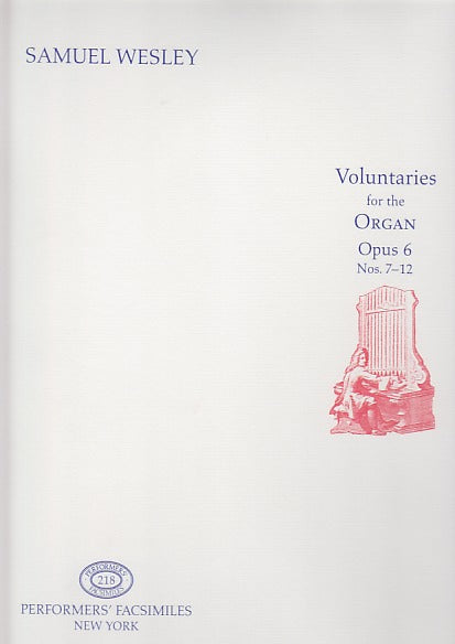 Wesley, Voluntaries op. 6/7-12 (Performers' Editions/Broude Bros.)