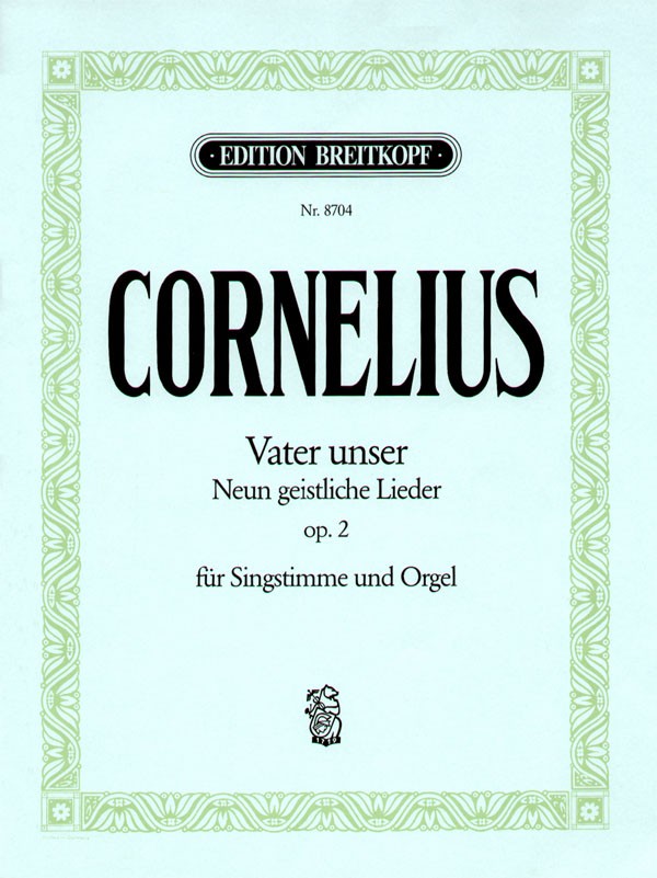 Cornelius, Vater unser op. 2 (Med,Org) (Breitkopf)