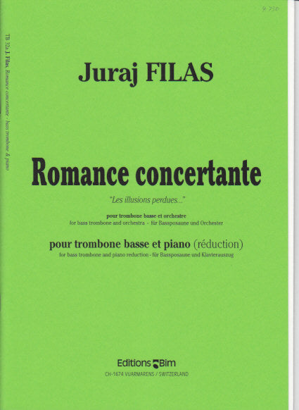 Filas, Romance concertante (BsTbn,Pf) (Bim)