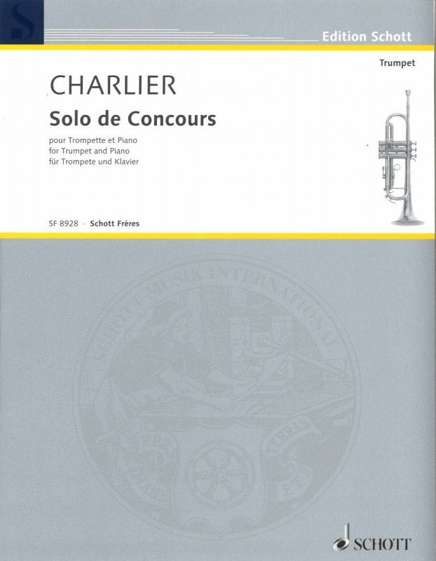 Charlier, Solo de concours (Trp,Pf) (Schott Freres)