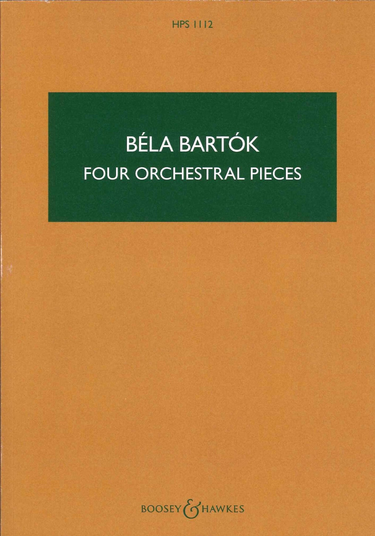Bartok, 4 Orchestral Pieces, Sz 51 (Boosey)