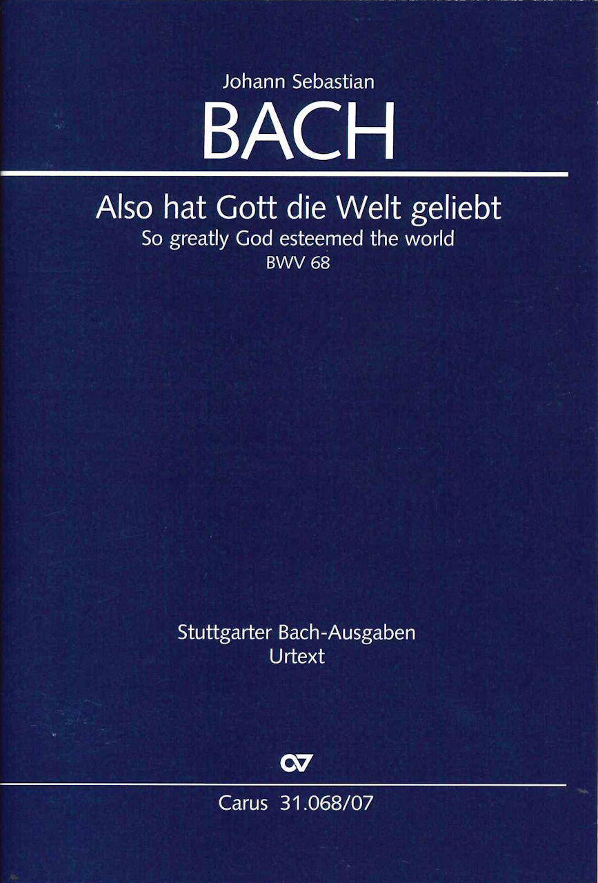 Bach, Cantata No. 68 [G/E] (Carus)