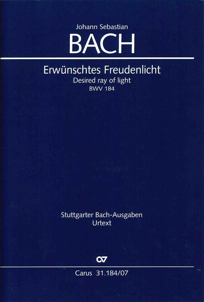 Bach, Cantata No.184 [G/E] (Carus)