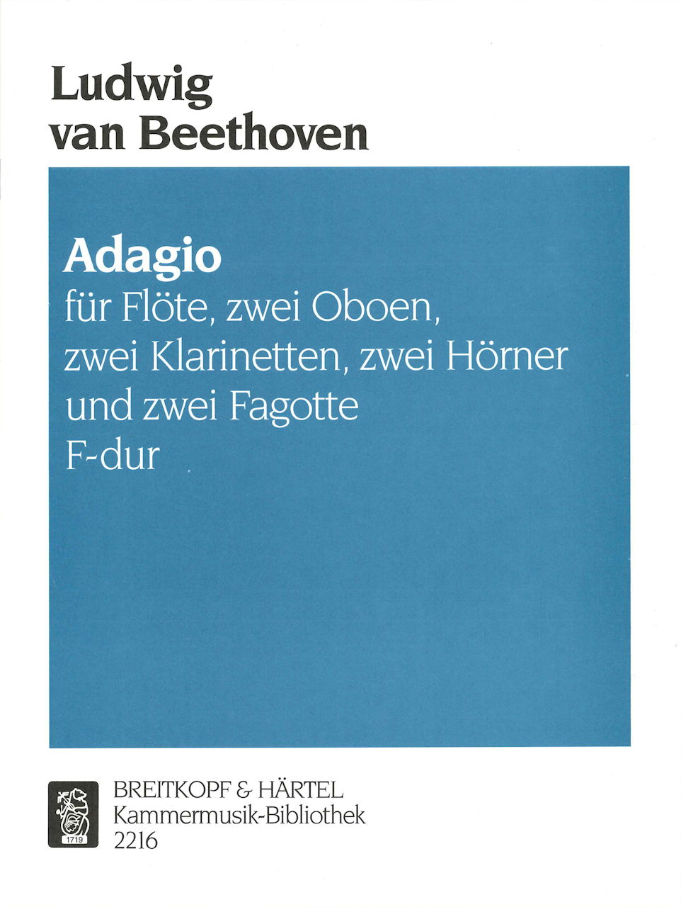 Beethoven, Adagio fur die Flotenuhr (Breitkopf)
