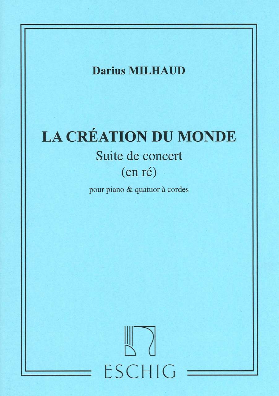 Milhaud, Creation du Monde (Pf.Quintet) (Eschig)