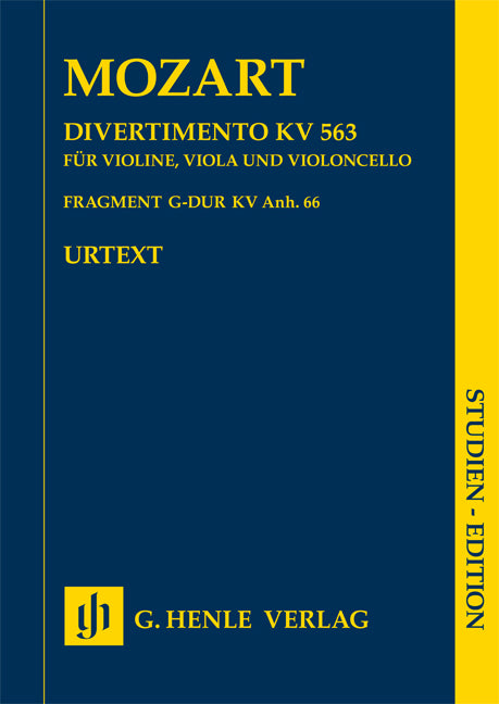 Mozart, Trio/Divertimento KV 563 in Eb (Henle)