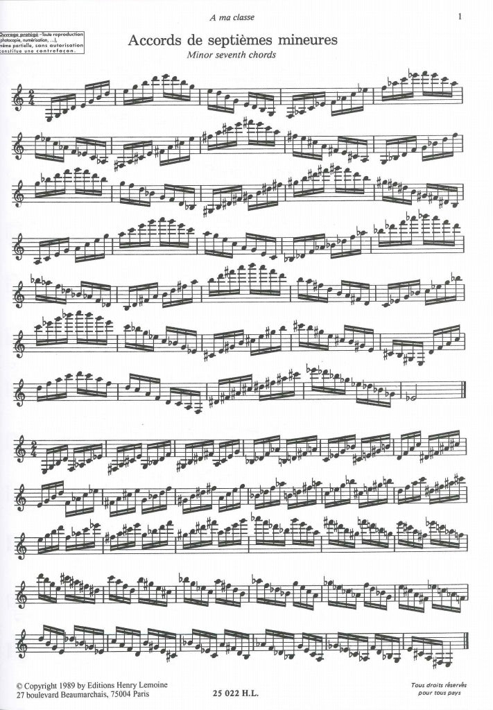 Didier, Gammes du clarinettiste 2 (Lemoine)