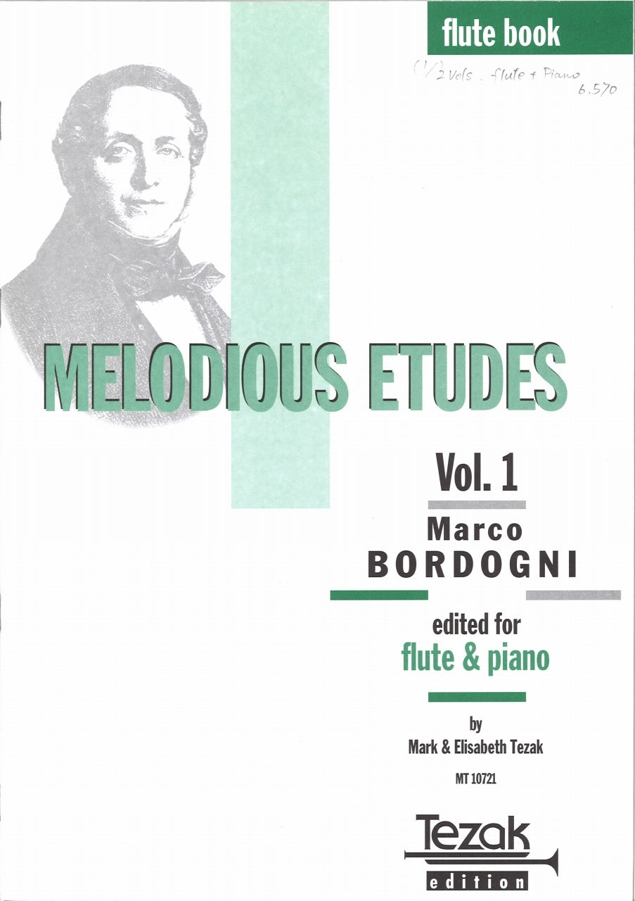 Bordogni, Melodious Etudes 1 (Fl,Pf) (Tezak)
