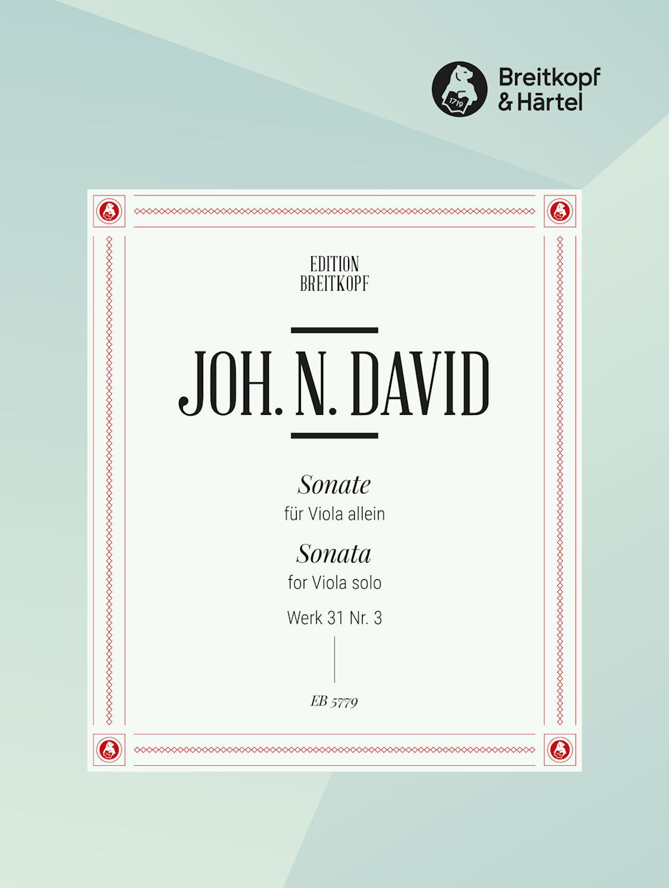 David, Sonate, Werk 31/3 (1945)(Va Solo) (Breitkopf)