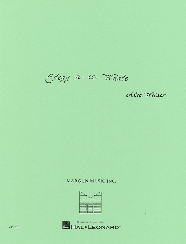 Wilder, Elegy for the Whale (Tba,Pf) (Margun Music)