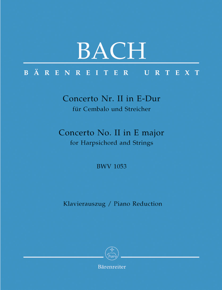 Bach, Concerto BWV 1053 in E (No. 2) (Barenreiter)