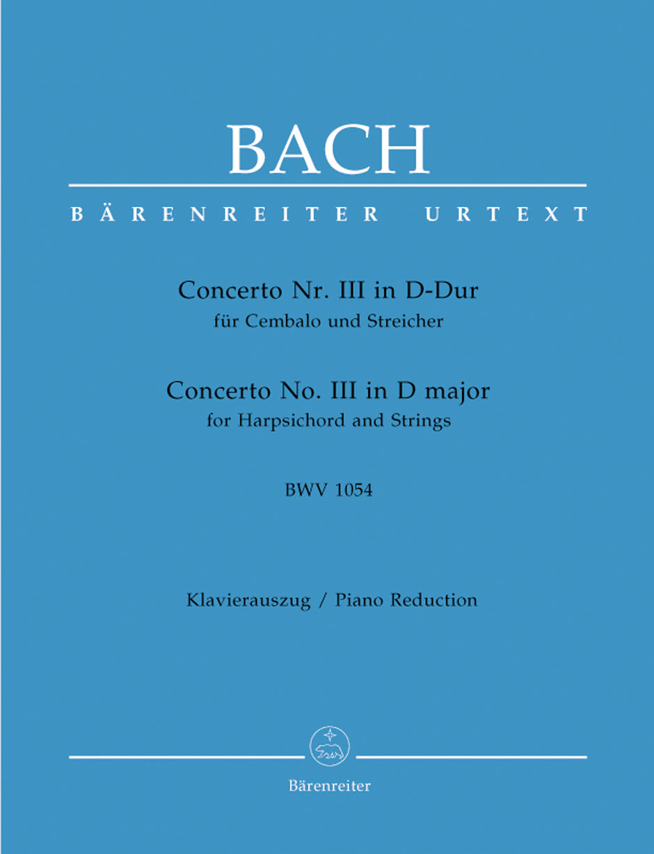Bach, Concerto BWV 1054 in D (No. 3) (Barenreiter)