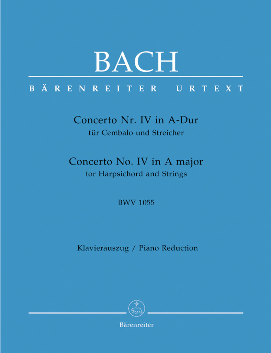 Bach, Concerto BWV 1055 in A (No. 4) (Barenreiter)