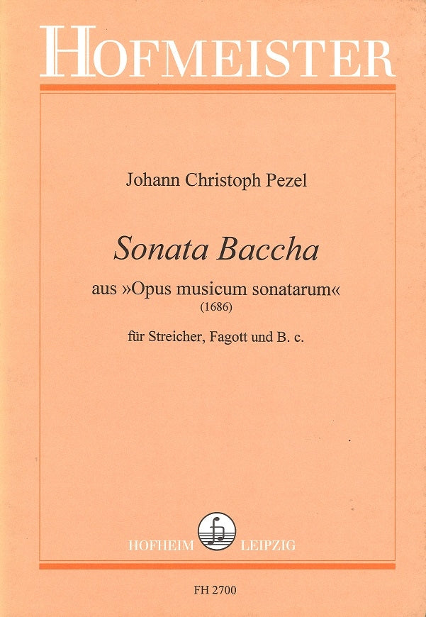 Pezel, Sonata Baccha aus 'Opus musicum' (Hofmeister)