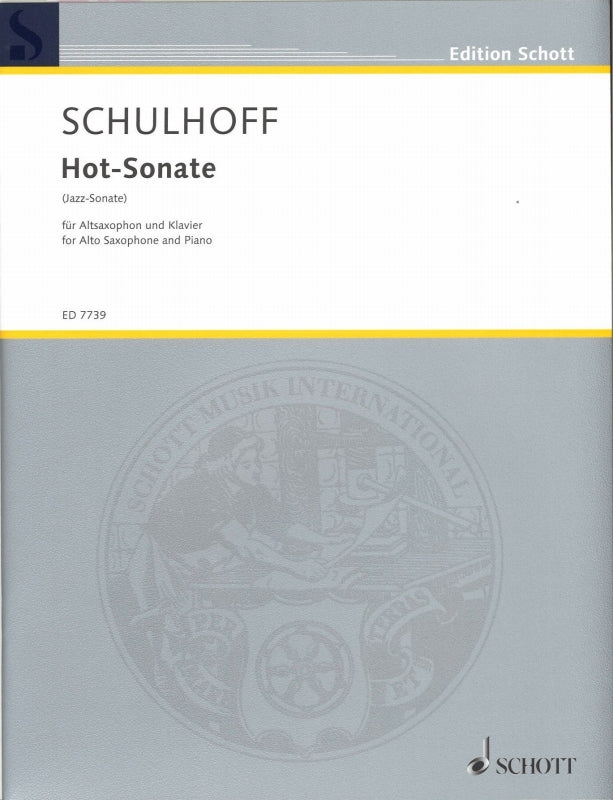 Schulhoff, Hot-Sonate (Jazz-Sonate) ASax (Schott)