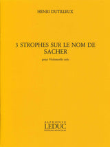 Dutilleux, Strophes sur le nom de Sacher (Heugel)