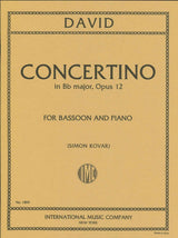 David, Concertino op. 12 in Bb (Bn,Pf) (IMC)