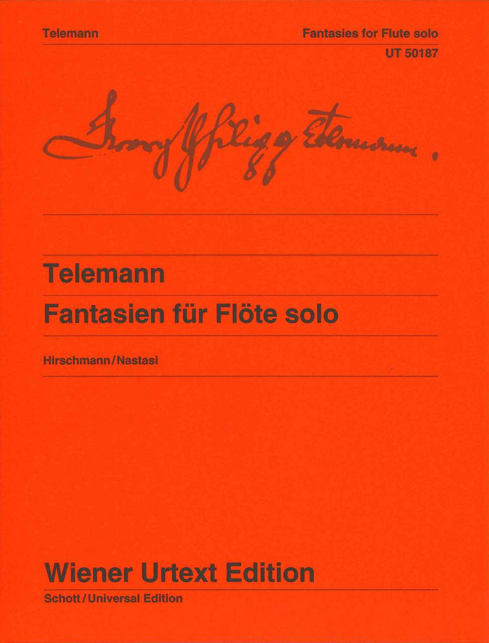 Telemann, Fantasien TWV 40/2-13 Fl Solo (Wiener Urtext Edition)
