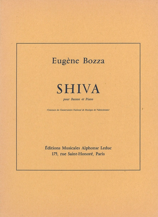 Bozza, Shiva (Bn,Pf) (Leduc)
