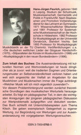 Feurich, Werte & Normen in der Musik (Noetzel)