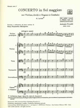 Vivaldi, Concerto op. 7/ii/2 in G RV 299 (Ricordi)