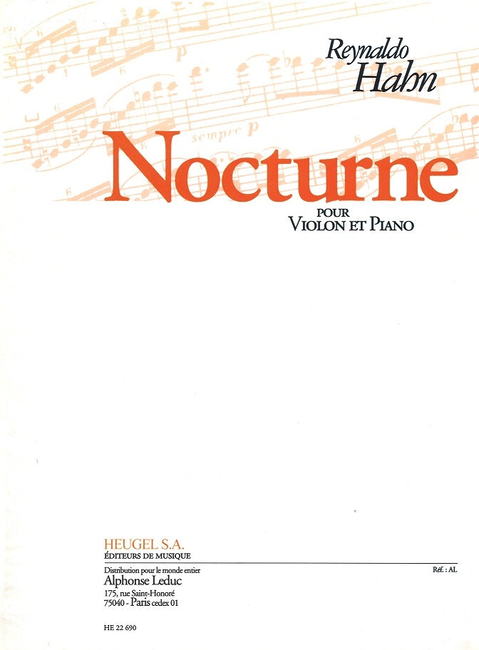 Hahn, Nocturne (Heugel)