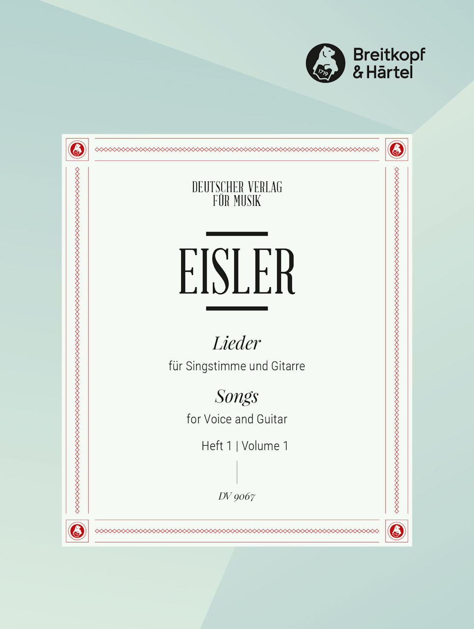 Eisler, Ausgewahlte Lieder 1 (Vo,Guit) (Deutscher Verlag fur Musik)