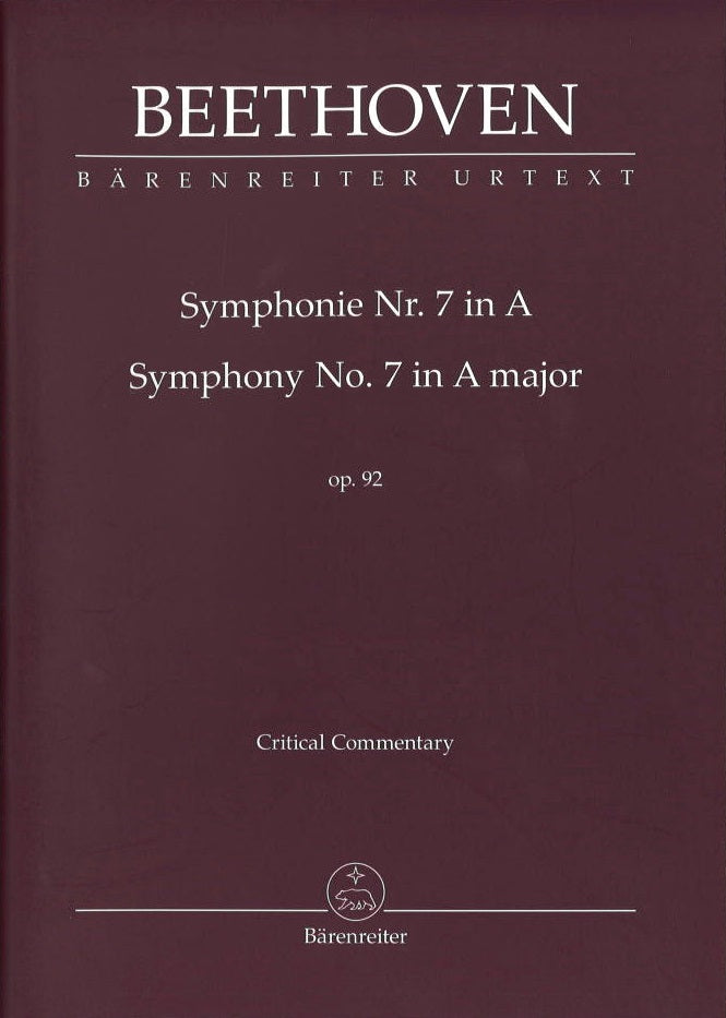 Beethoven, Symphony No. 7: Commentary (Barenreiter)
