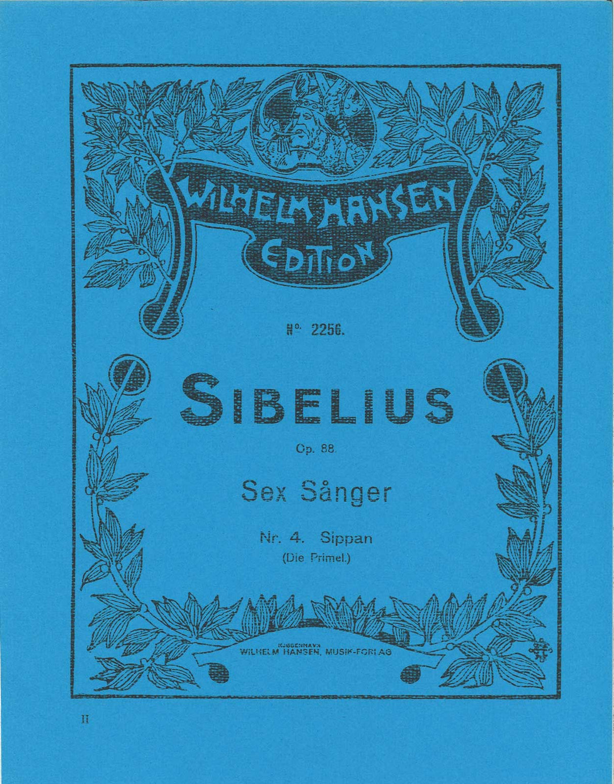 Sibelius, 6 Songs op. 88, 4 [Sw/G] (W.Hansen)