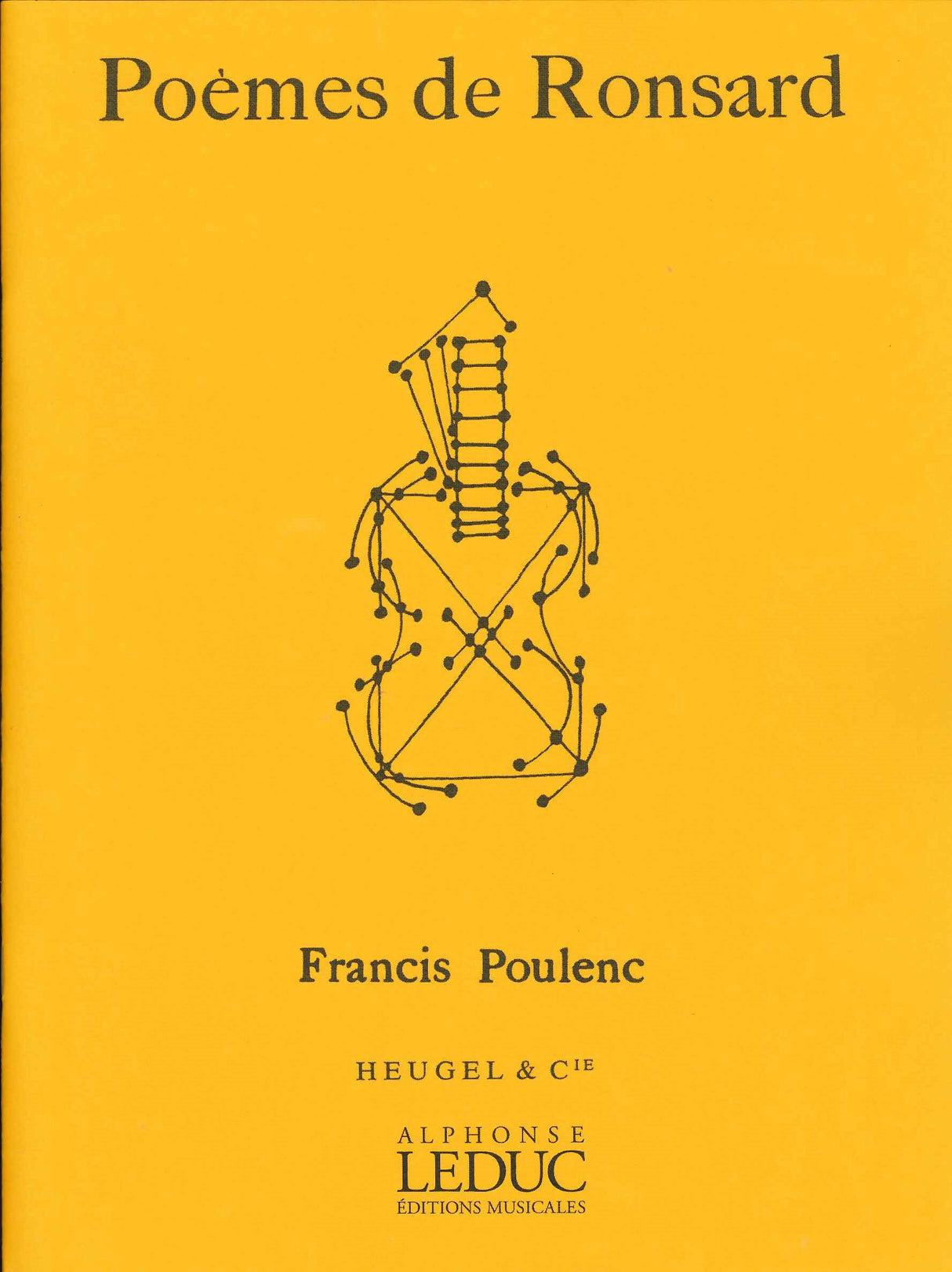 Poulenc, Poemes de Ronsard(Med.Voice,Pf) (Heugel)
