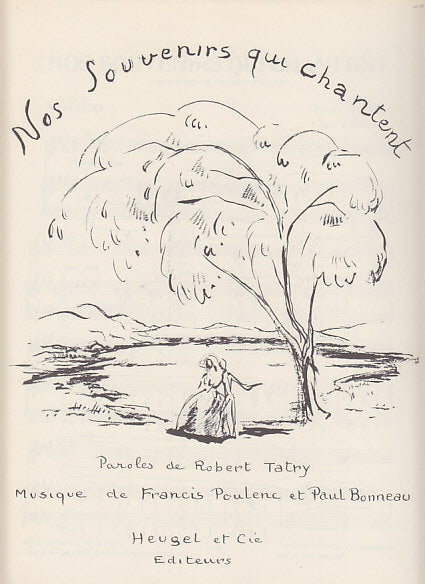 Poulenc, Nos souvenirs qui chantent (Heugel)