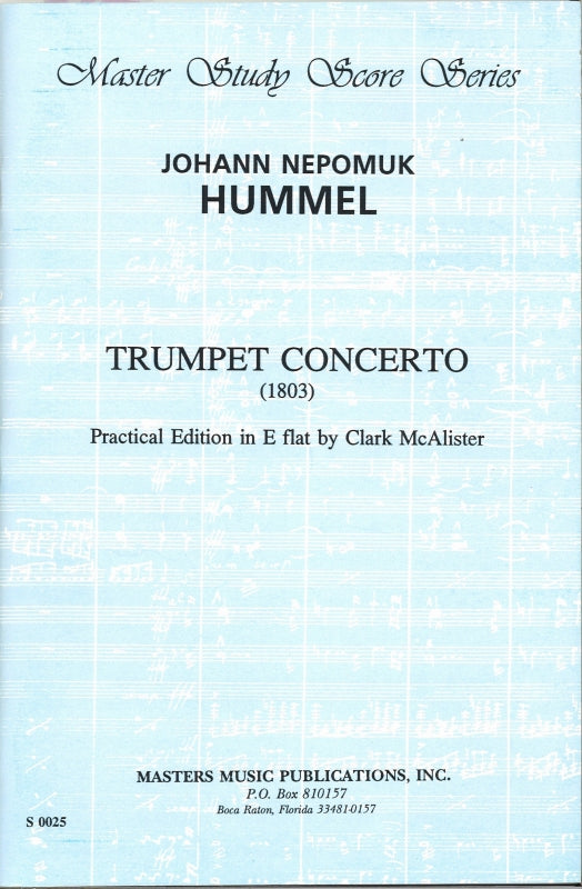 Hummel, Concerto for Trumpet in Eb major (Masters Music)