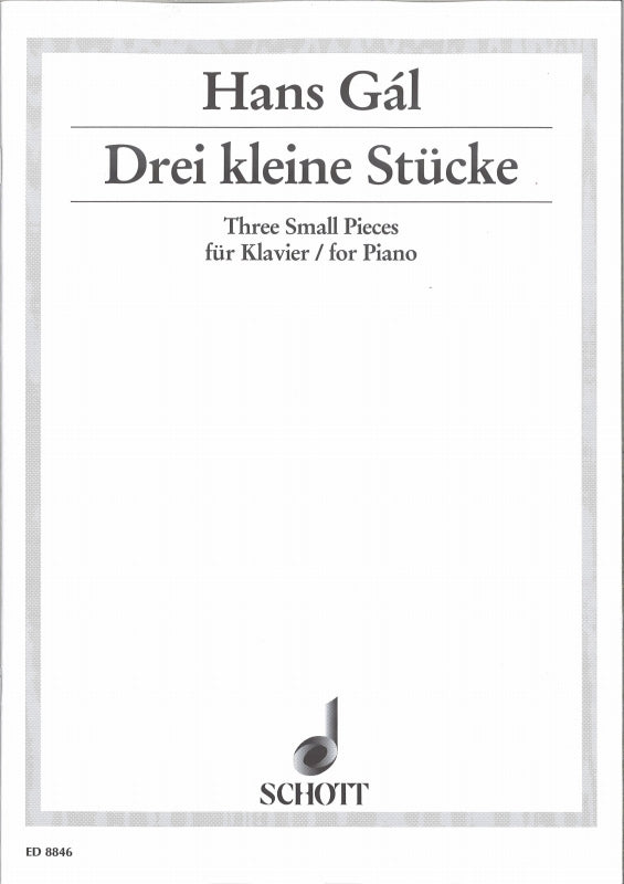 Gal, 3 kleine Stucke op. 64 (1933) (Schott)