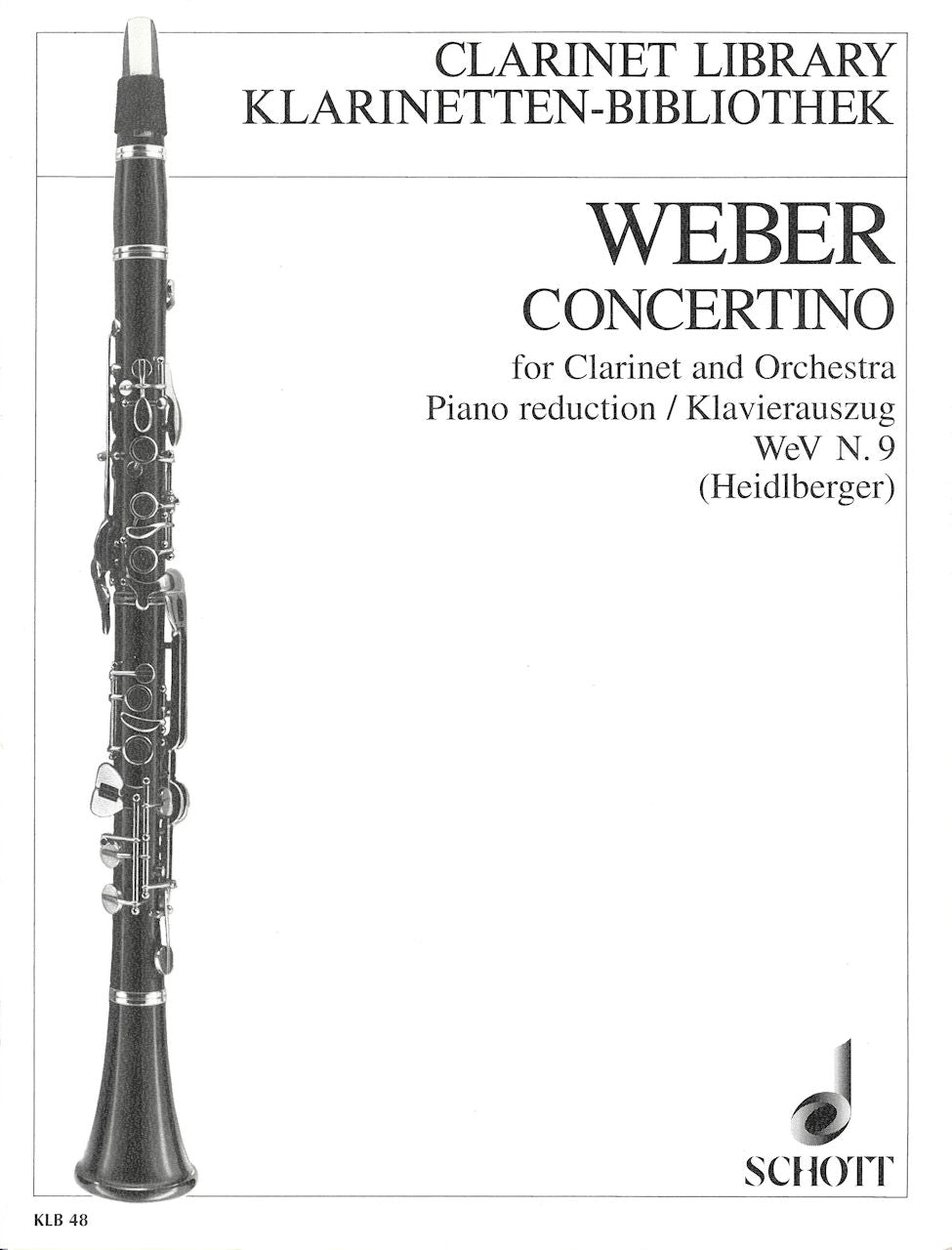 Weber, Concertino op. 26 WeV N9 (Schott)