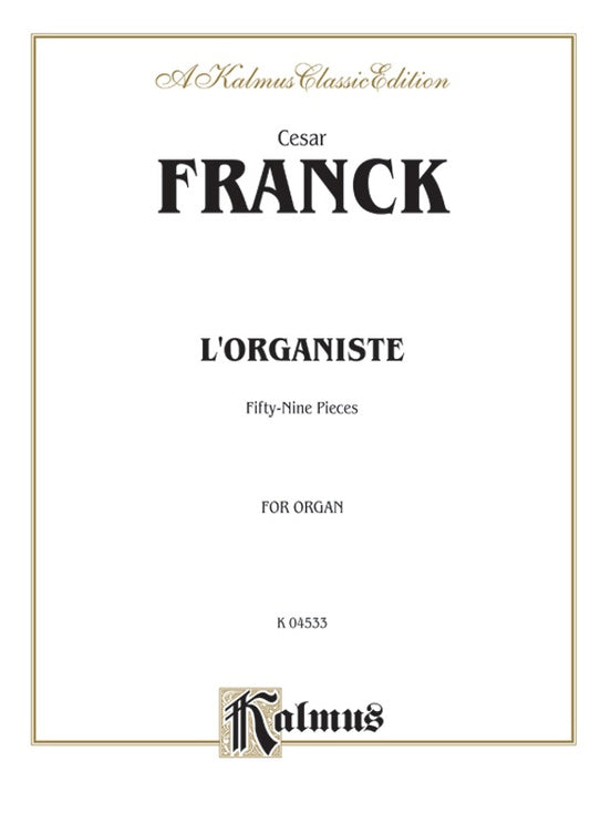 Franck, L'Organiste (Kalmus/Alfred)